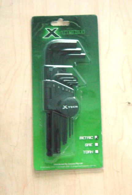 X-Tech XTMT004 SAE 9 Piece Allen Key Set