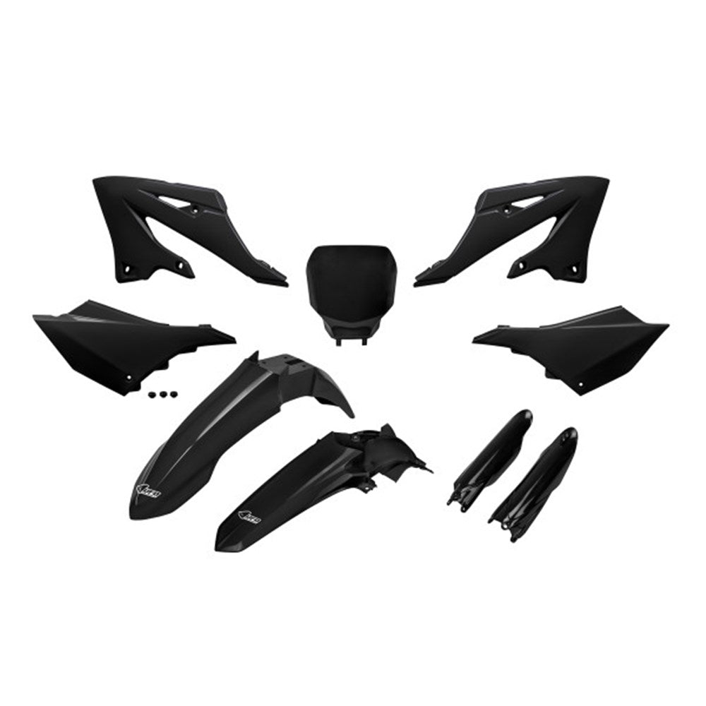 UFO Restyle Full Plastics Kit Black for Yamaha YZ 125 21-26/YZ 250 21-25