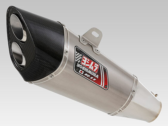 Yoshimura R-11 Street Sports Dual Exit Stainless Full Exhaust System w/Stainless Sleeve for Suzuki GSX-R1000 09-11/12-16