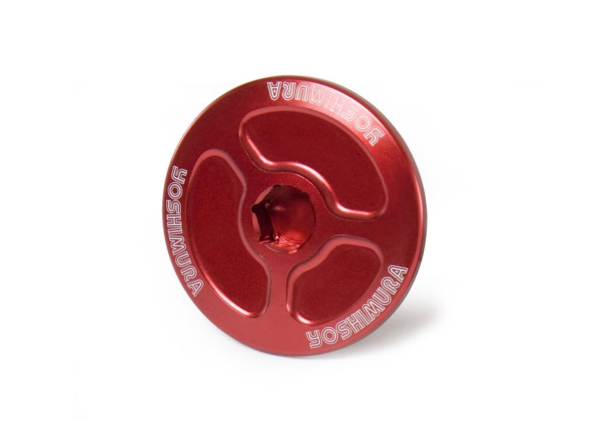 Yoshimura YO-052RD219200 Crank Inspection Plug Red for Suzuki RM-Z250 07-14/RM-Z450 05-15/RMX-450Z 10-11