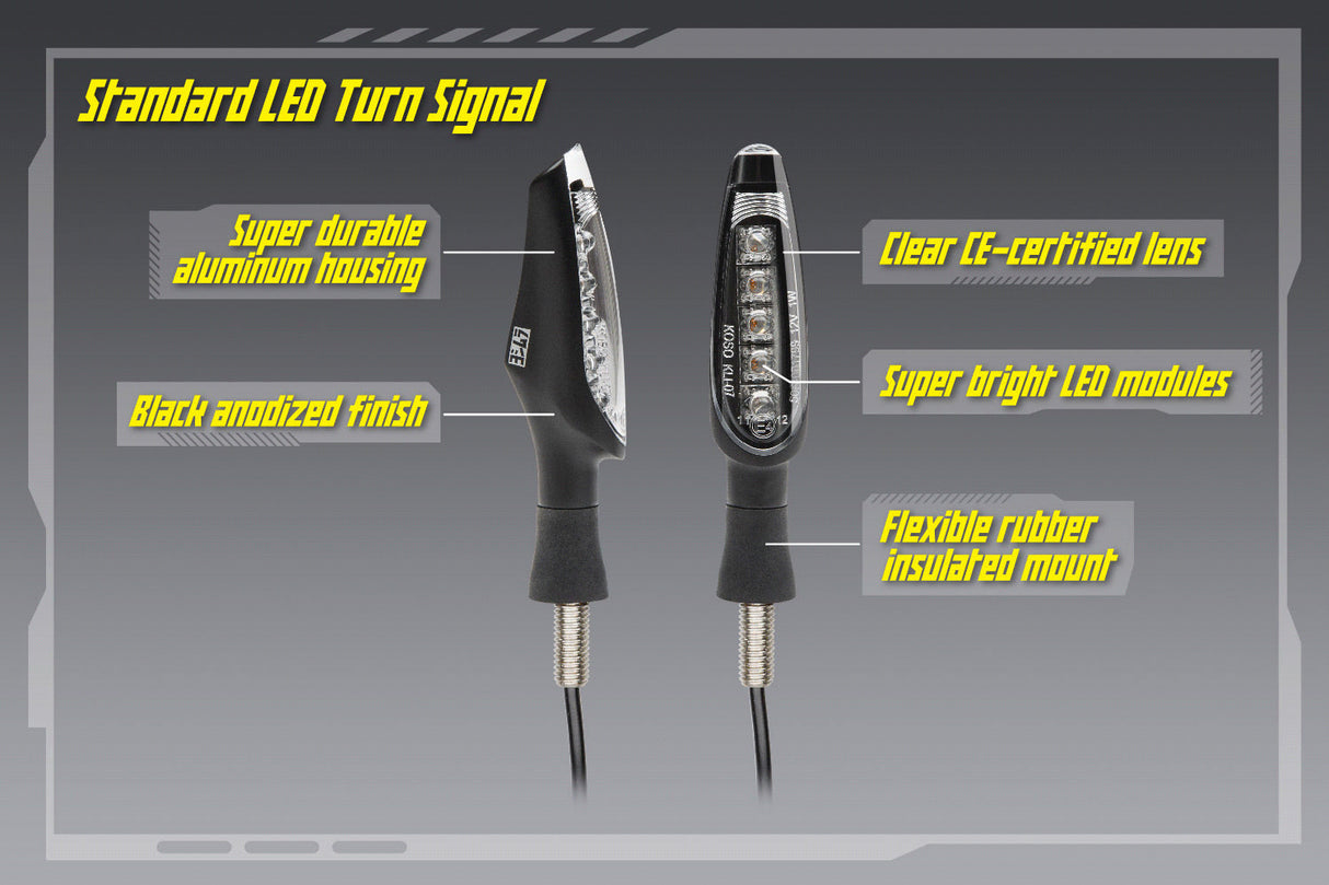 Yoshimura YO-072BGLTSR LED Rear Turn Signal Kit for Various Sports Models