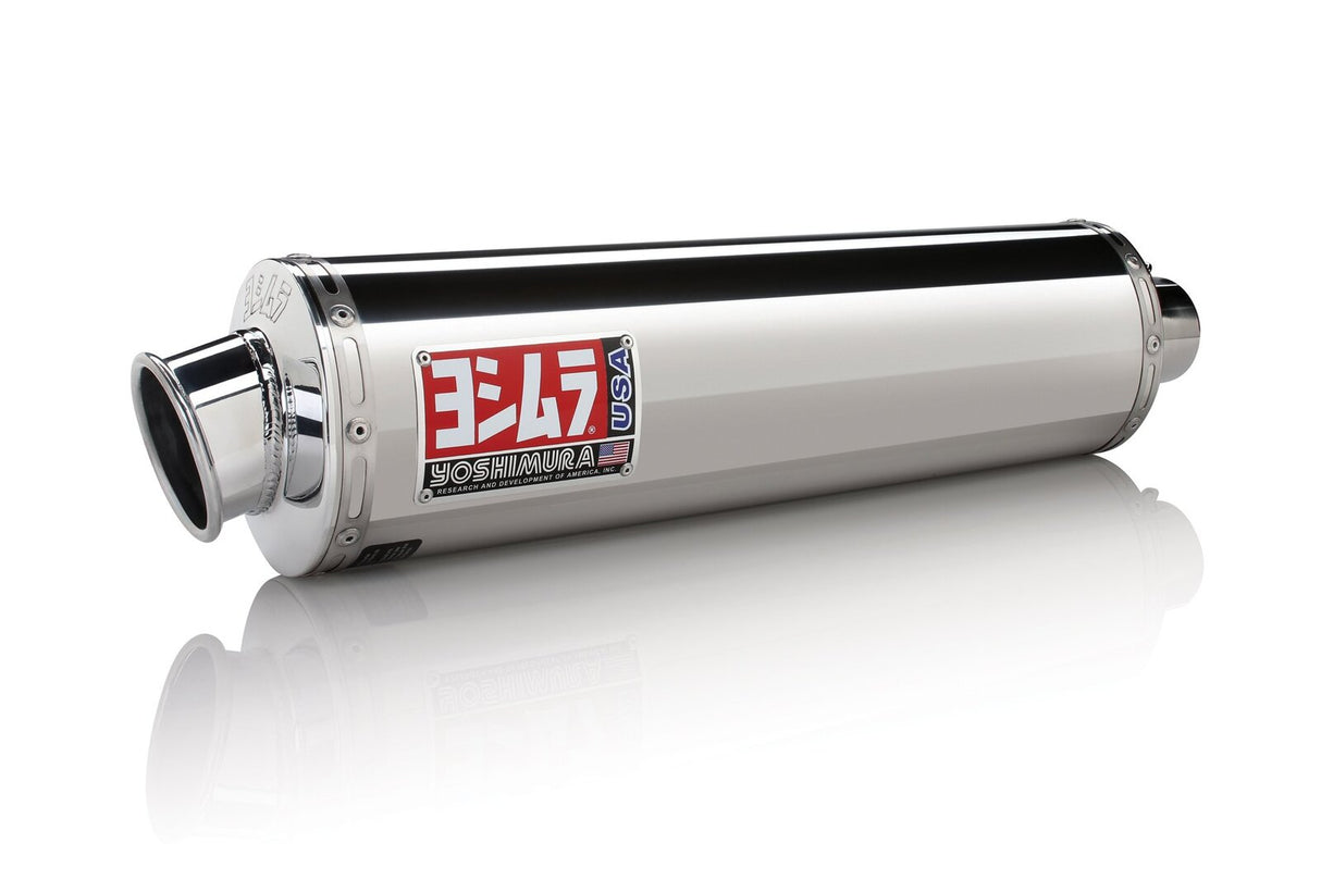 Yoshimura RS-3 Street Stainless Bolt-On Muffler w/Aluminum Sleeve for Suzuki GSX-R600/750 04-05