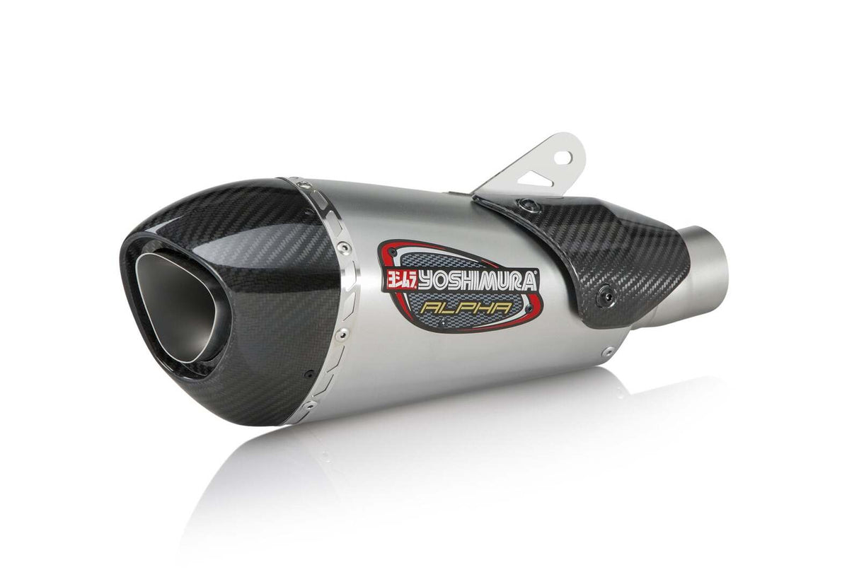 Yoshimura Alpha T Race Stainless Right Side Muffler Assembly for Suzuki GSX-R1000 17-Up