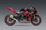 Yoshimura AT2 Race Stainless Full Exhaust System w/Stainless Sleeve/Carbon End Cap for Suzuki GSX-R1000 17-Up