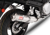 Yoshimura TRS Street Stainless Slip-On Muffler w/Stainless Sleeve/Stainless End Cap for Suzuki GSF/GSX1250FA 07-11