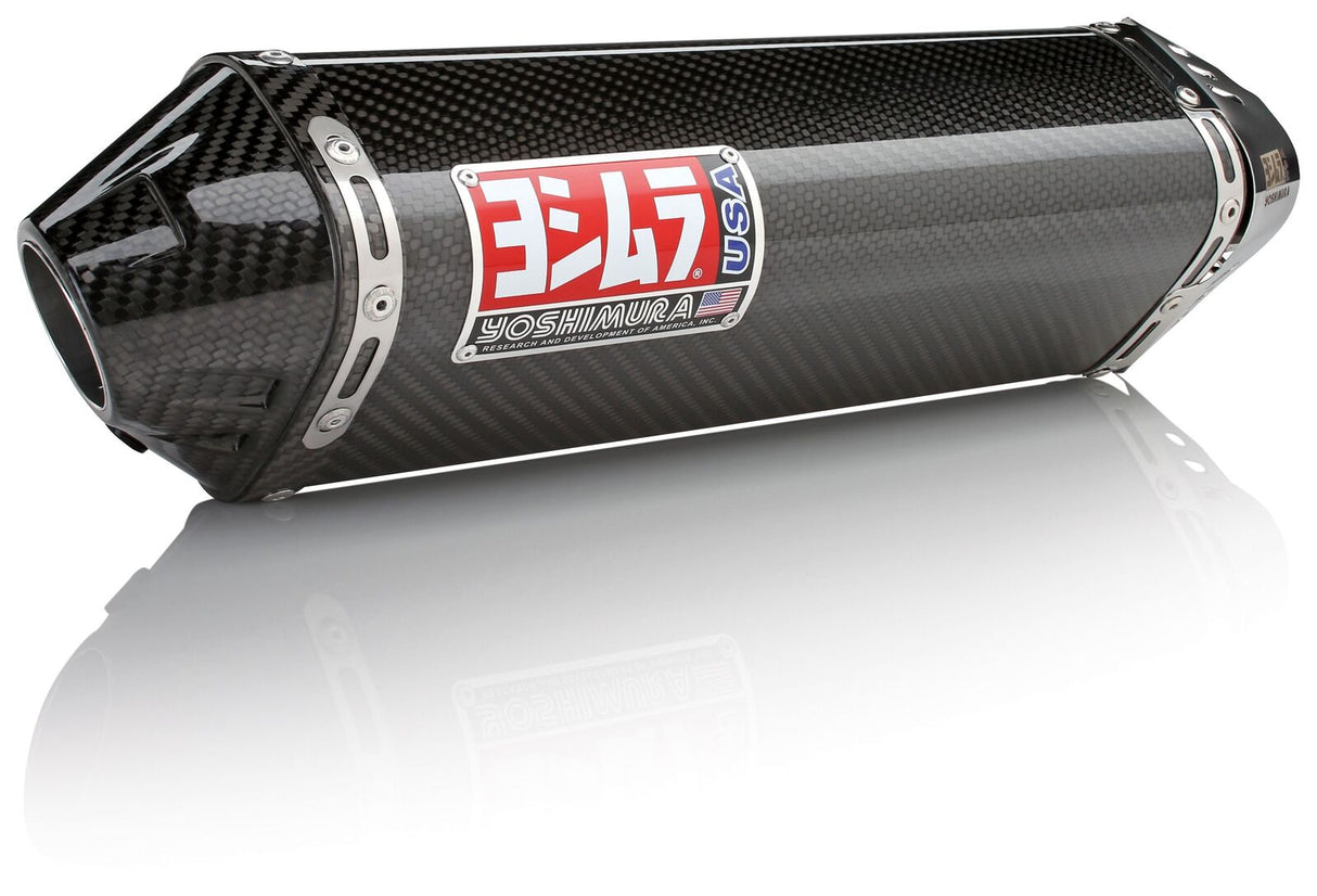 Yoshimura TRS Street Stainless Slip-On Muffler w/Carbon Sleeve/Carbon End Cap for Suzuki GSX-R600/750 08-10