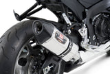 Yoshimura R-77 Street Stainless Slip-On Muffler w/Stainless Sleeve/Carbon End Cap for Suzuki GSX-R600/750 11-20