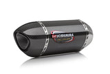 Yoshimura Alpha Signature Stainless Works Finish Slip-On Muffler w/Carbon Sleeve/Carbon End Cap for Suzuki GSX-R600/750 11-20