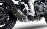 Yoshimura R-77 Race Stainless 3/4 Slip-On Muffler w/Carbon Sleeve/Carbon End Cap for Honda CB1000R 11-16