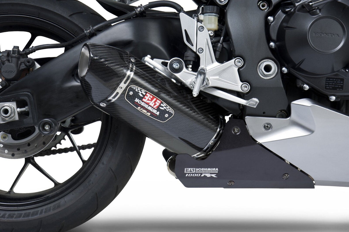 Yoshimura R-77 Race Stainless Slip-On Muffler w/Carbon Sleeve/Carbon End Cap for Honda CBR1000RR/ABS 12-13