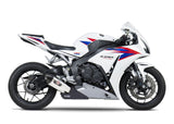 Yoshimura R-77 Race Stainless Slip-On Muffler w/Stainless Sleeve/Carbon End Cap for Honda CBR1000RR/ABS 12-13