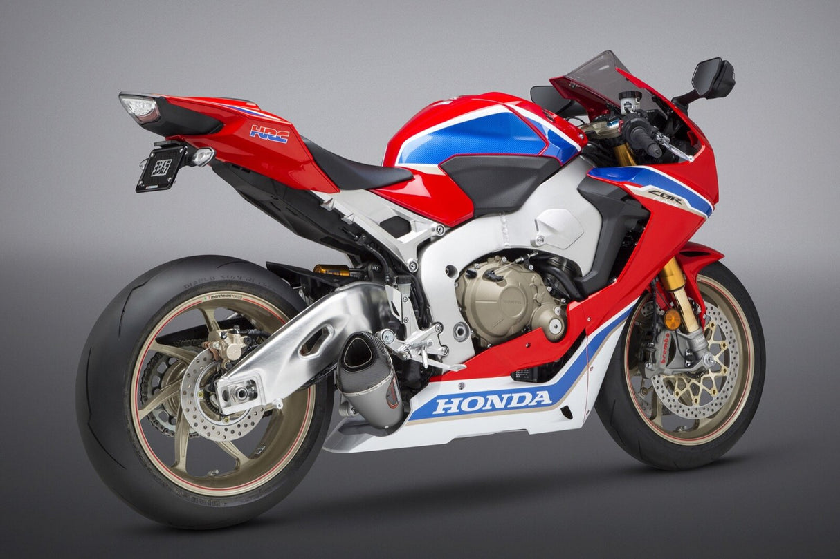 Yoshimura Alpha T Street Stainless Slip On Muffler w/Stainless Sleeve/Carbon End Cap for Honda CBR1000RR/SP/SP2 17-22
