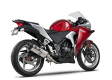 Yoshimura R-77 Race Stainless Full Exhaust System w/Stainless Sleeve/Carbon End Cap for Honda CBR250R 11-13