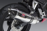 Yoshimura R-77 Race Stainless Slip-On Muffler w/Stainless Sleeve/Carbon End Cap for Honda CBR300R 15-19/CB300F 15-16