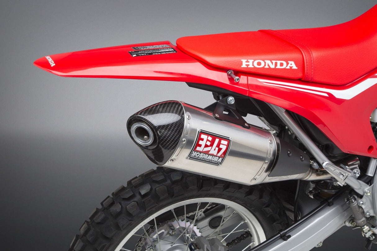 Yoshimura RS-4 Race Stainless Slip-On Muffler w/Stainless Sleeve/Carbon End Cap for Honda CRF250L/Rally 17-20