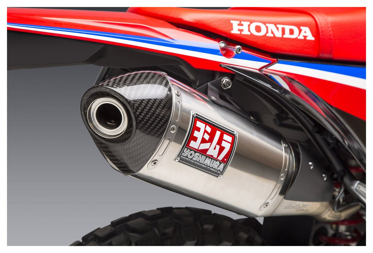 Yoshimura RS-4 Race Stainless Slip-On Muffler w/Carbon End Cap for Honda CRF300L 2021