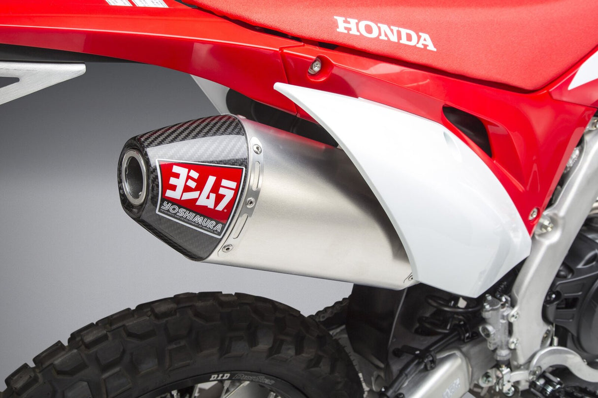 Yoshimura RS-4 Race Stainless Full Exhaust System w/Aluminum Sleeve/Carbon End Cap for Honda CRF450L/X 19-21