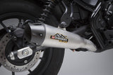 Yoshimura R-34 Street Stainless Slip-On Muffler w/Stainless Sleeve/Aluminium End Cap for Honda Rebel 500 17-19