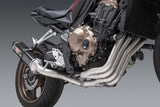 Yoshimura R-77 Race Stainless Full Exhaust System w/Carbon Sleeve/Carbon End Cap for Honda CBR650F 14-18/CB650F 18/CB650R 19-20