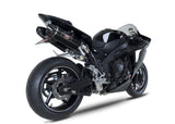 Yoshimura TRC-D Street Stainless Dual Slip-On Mufflers w/Carbon Sleeve/Carbon End Cap for Yamaha YZF-R1 09-14