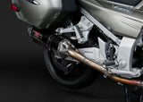 Yoshimura R-77 Signature Stainless Dual Slip-On Mufflers w/Carbon Sleeve/Carbon End Cap for Yamaha FJR1300A 13-20