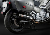 Yoshimura R-77 Signature Stainless Dual Slip-On Mufflers w/Carbon Sleeve/Carbon End Cap for Yamaha FJR1300A 13-20