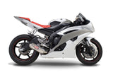 Yoshimura TRC Street Stainless Slip-On Muffler w/Stainless Sleeve/Stainless End Cap for Yamaha YZF-R6V 06-16