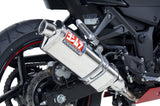 Yoshimura TRS Race Stainless Slip-On Muffler w/Stainless Sleeve/Stainless End Cap for Kawasaki Ninja 250R 08-12