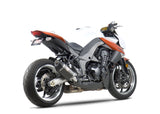 Yoshimura R-77 Street Stainless Dual Slip-On Mufflers w/Carbon Sleeve/Carbon End Cap for Kawasaki Z1000 10-16