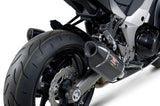 Yoshimura R-77 Street Stainless Dual Slip-On Mufflers w/Carbon Sleeve/Carbon End Cap for Kawasaki Ninja 1000 11-13