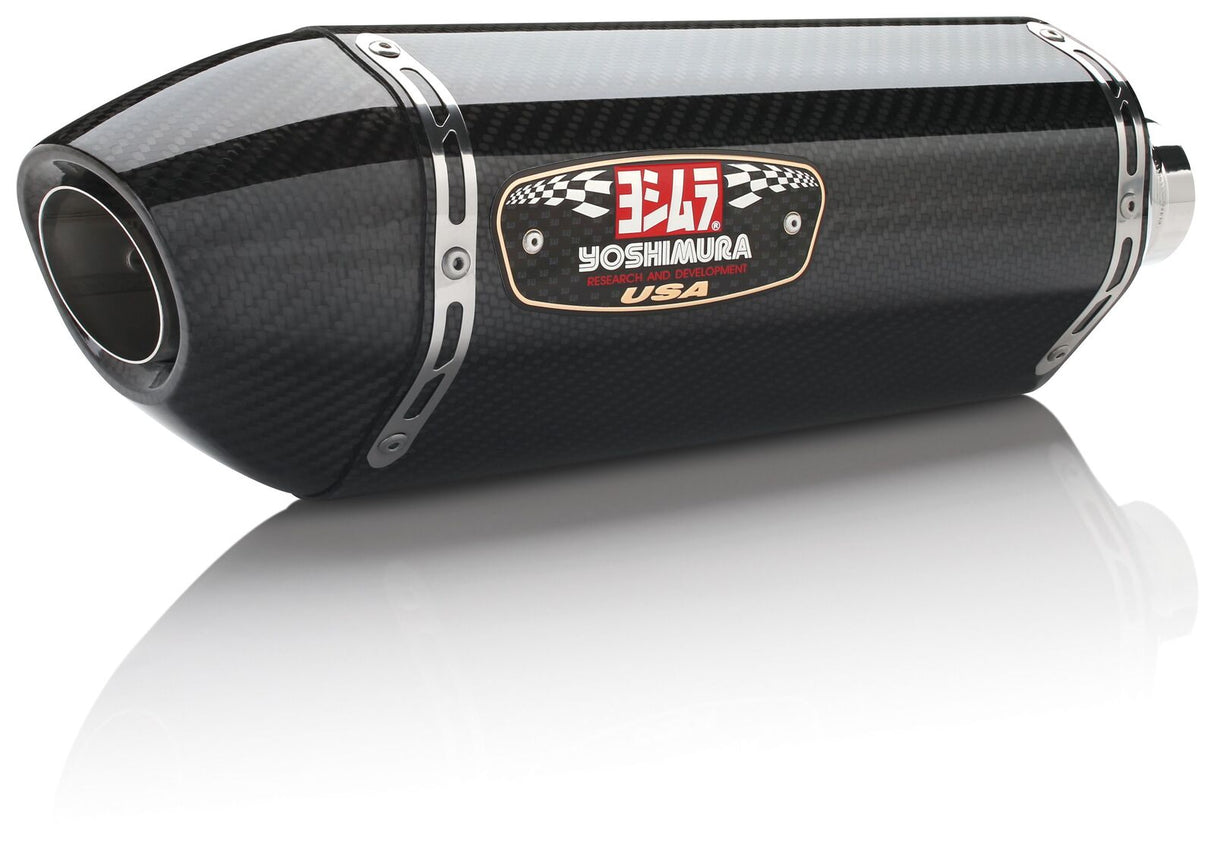 Yoshimura R-77 Signature Stainless Slip-On Muffler w/Carbon Sleeve/Carbon End Cap for KTM 690 Duke 13-15