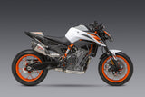 Yoshimura Alpha Street Stainless Slip-On Muffler w/Stainless Sleeve/Carbon End Cap for KTM 890 Duke 20-21