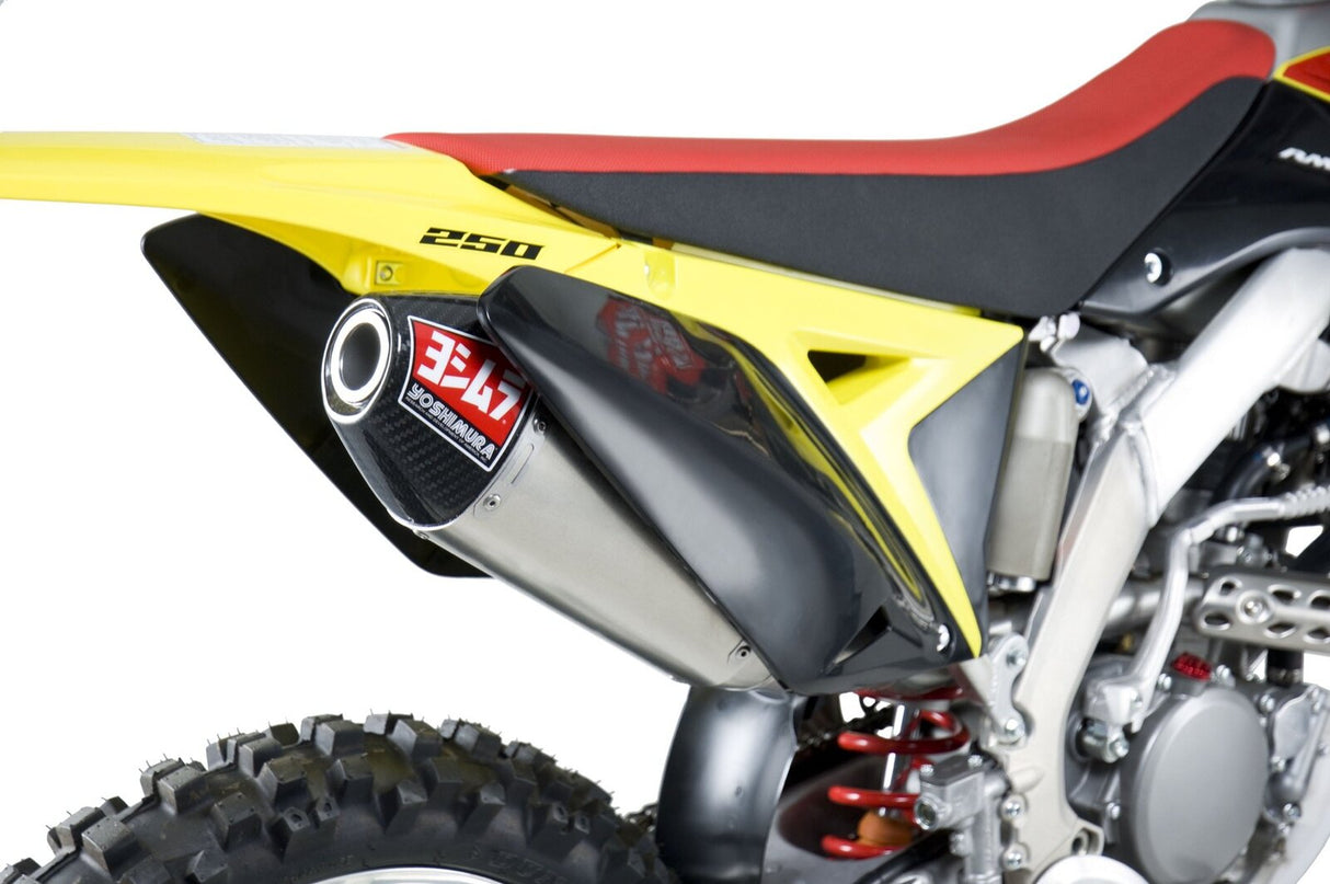 Yoshimura RS-4 Signature Stainless Full Exhaust System w/Aluminum Sleeve/Carbon End Cap for Suzuki RM-Z250 10-18