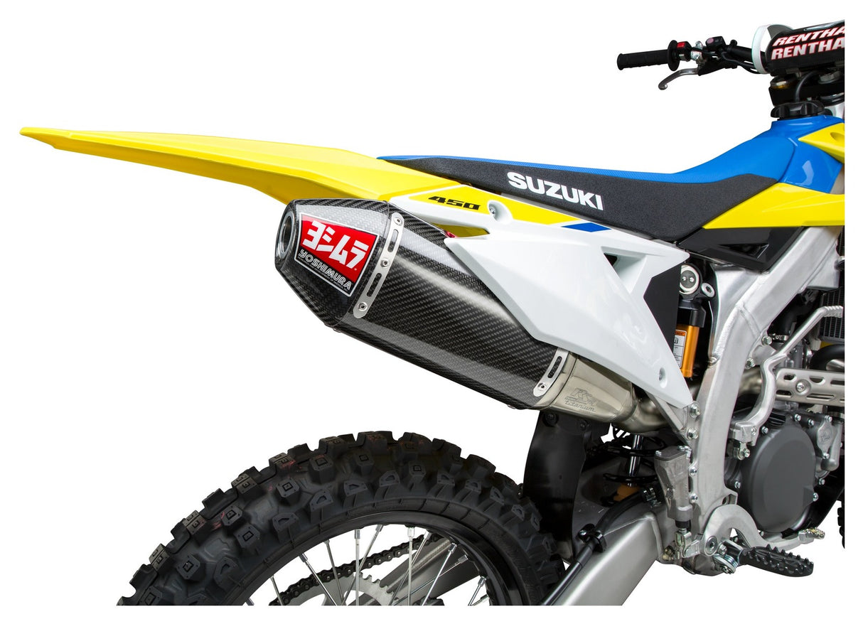 Yoshimura RS-4 Signature Stainless Full Exhaust System w/Aluminum Sleeve/Carbon End Cap for Suzuki RM-Z450 18-20