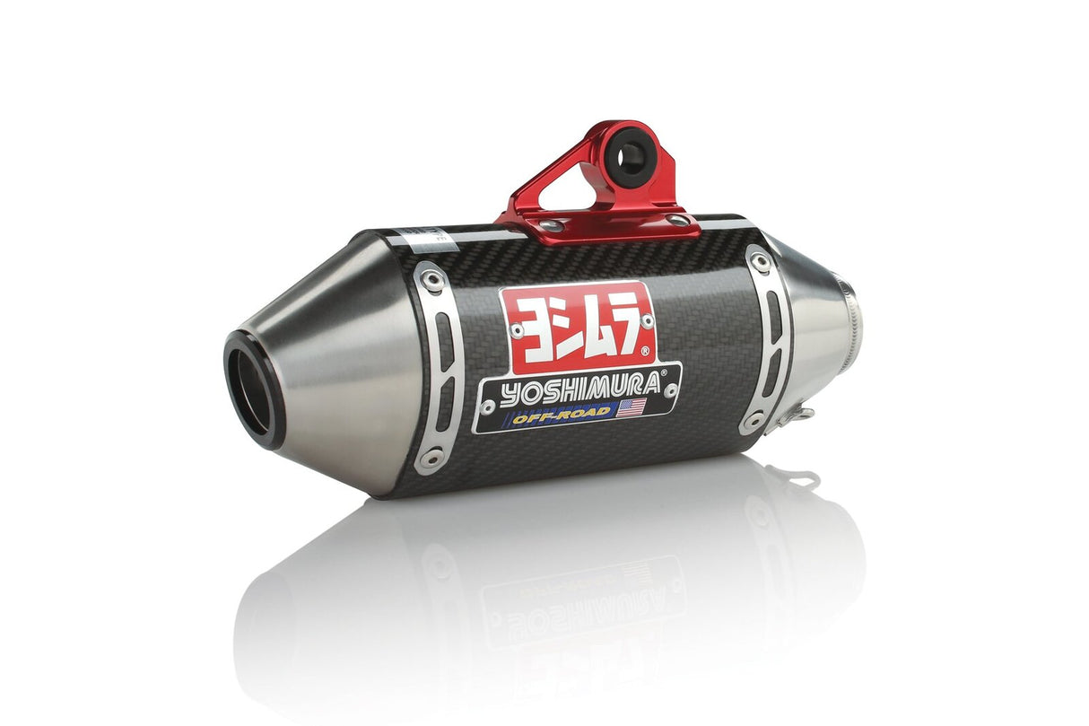 Yoshimura RS-2 Enduro Stainless Full Exhaust System w/Carbon Sleeve/Stainless End Cap for Honda CRF50F 04-19/XR50 00-03