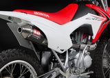 Yoshimura RS-2 Enduro Stainless Full Exhaust System w/Carbon Sleeve/Stainless End Cap for Honda CRF125F 14-18