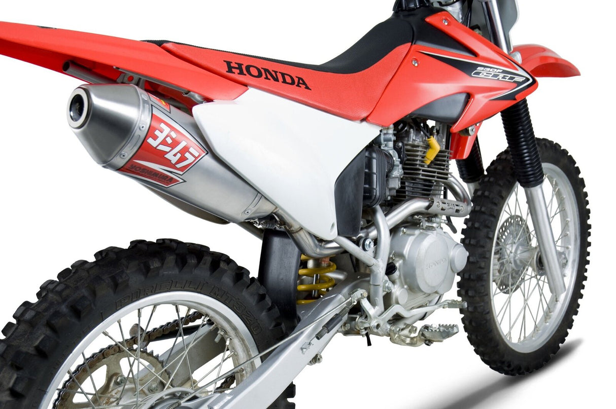 Yoshimura RS-2 Enduro Stainless Full Exhaust System w/Aluminum Sleeve/Stainless End Cap for Honda CRF230F 03-19