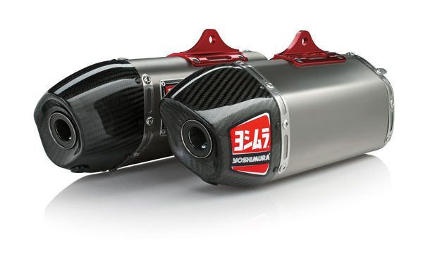 Yoshimura RS-9 Signature Titanium Dual Full Exhaust System w/Titanium Sleeve/Carbon End Cap for Honda CRF250R 14-17