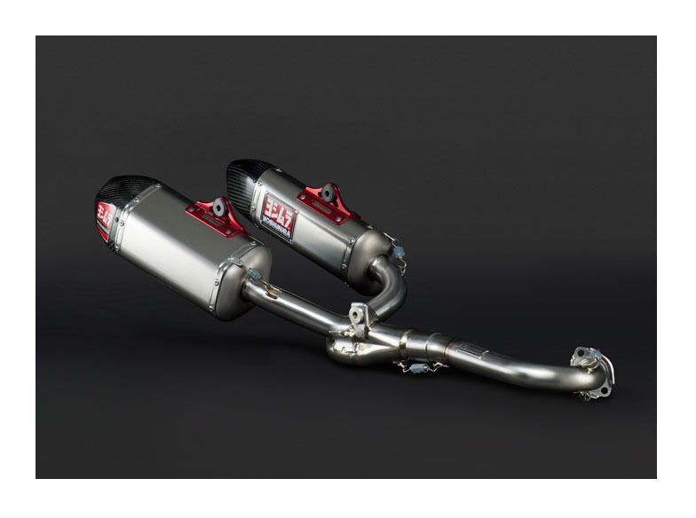 Yoshimura RS-9 Signature Titanium Dual Full Exhaust System w/Titanium Sleeve/Carbon End Cap for Honda CRF250R 14-17