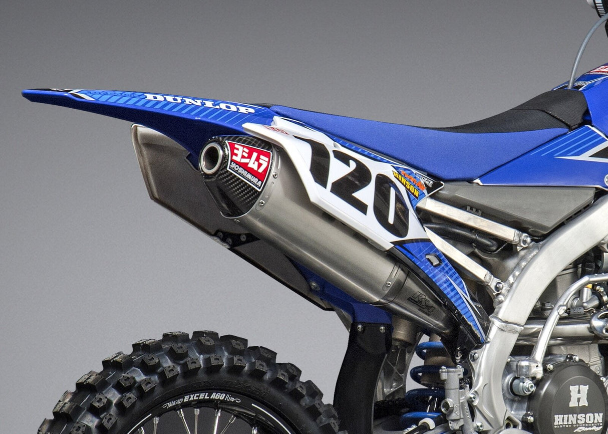 Yoshimura RS-4 Signature Stainless Full Exhaust System w/Aluminum Sleeve/Carbon End Cap for Yamaha YZ450F 14-17