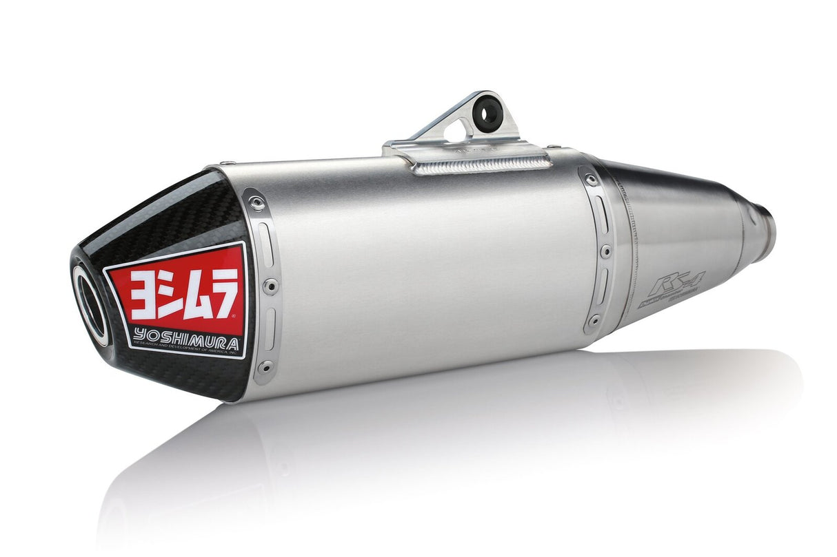 Yoshimura RS-4 Signature Stainless Full Exhaust System w/Aluminum Sleeve/Carbon End Cap for Yamaha YZ450F 14-17