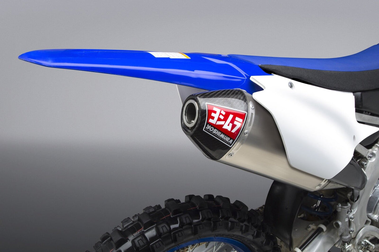 Yoshimura RS-4 Signature Stainless Full Exhaust System w/Aluminum Sleeve/Carbon End Cap for Yamaha YZ450F 18-19