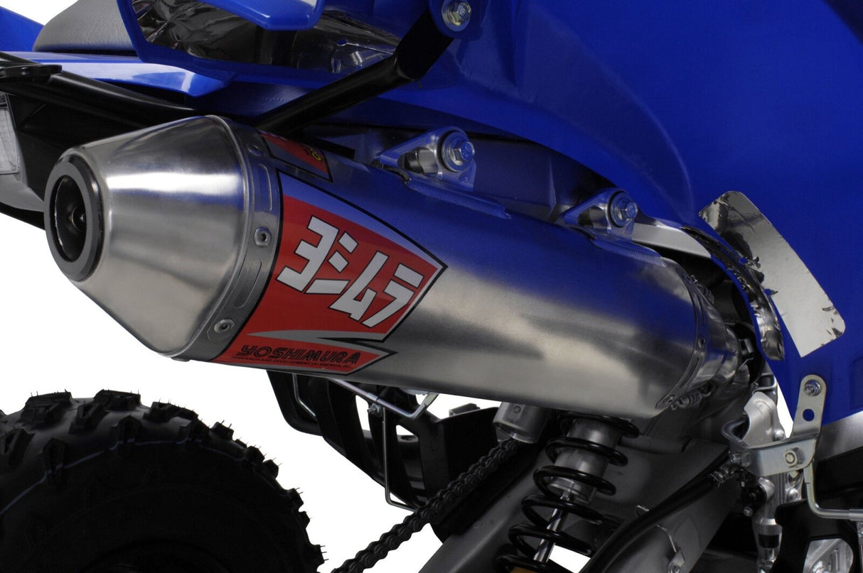 Yoshimura RS-2 Signature Stainless Slip-On Muffler w/Aluminum Sleeve/Stainless End Cap for Yamaha Raptor 700/R/SE 06-20