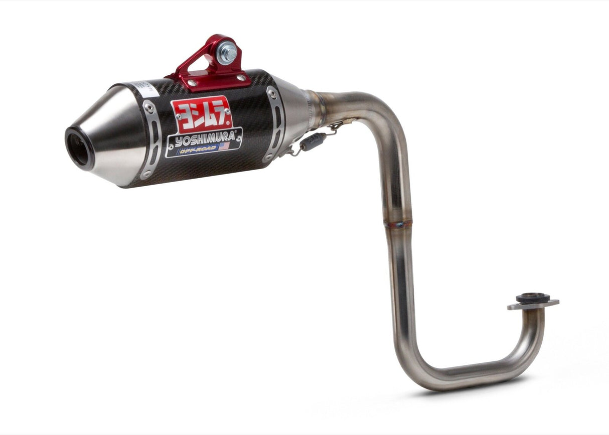 Yoshimura RS-2 Signature Stainless Full Exhaust System w/Carbon Sleeve/Stainless End Cap for Polaris RZR 170 10-16