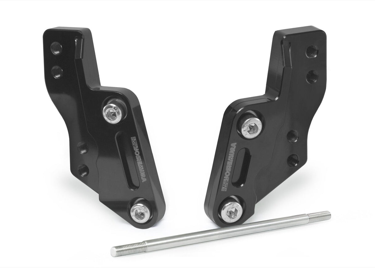 Yoshimura Works Edition Rear Bracket Set Black for Kawasaki Ninja 250R 08-12/Ninja 300 13-17