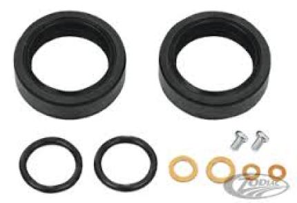 Zodiac Z022057 Front Fork Seal Kit for FXR/Dyna/Sportster 87-17 Models w/39mm Showa Fork Tubes (10 Piece Kit)