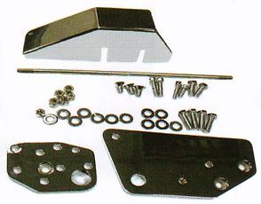 Zodiac Z056259 Extension Kit 2" Floorboard 86-99 Softail PTL Black - CC1I