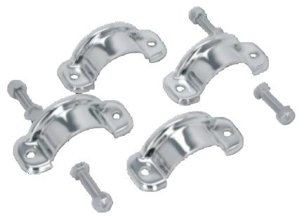 Zodiac Z061155 Muffler Clamps for FLT 87-94 (Pair)