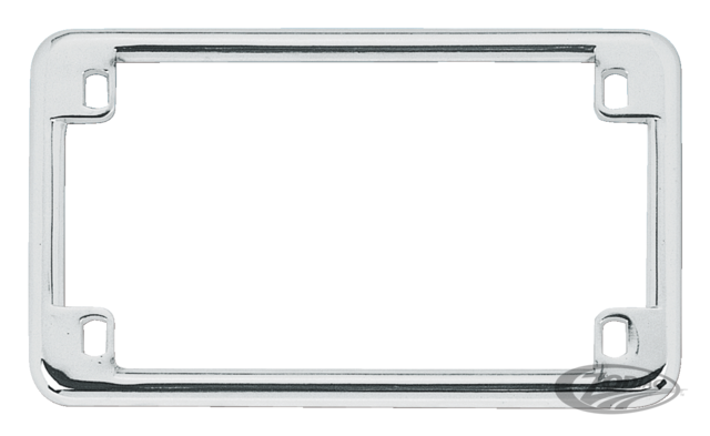 Zodiac Z083000 License Plate Frame Chrome 5 3/4" x 2 3/4" (14.6 x 7 cm)