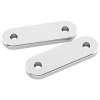 Zodiac Z090621 Front Fender Spacers Chrome (1 1/4" High x 4" Wide x 1/4" Thick)